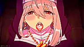 Seductive Nun Shares Fiery Blowjob in Steamy Hentai Encounter