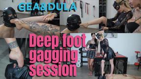 GEA DOMINA- Deep Foot Gagging Session (GEA&DULA)