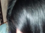 PRIMER PLANO: Mamada lenta y sensual con labios grandes