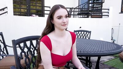 Hazel Moore gets her massive tits and mouth stretched in hot interracial threesome action