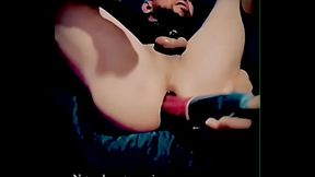 Chacal mexicano varonil se expone para ti como toro un puto marica jugando con un pepino en su culo