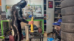 Garage Gimp Fucking machine Bam Dildo + 7.6 cm 40cm Long monster