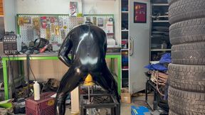 Garage Gimp Fucking machine Bam Dildo + 7.6 cm 40cm Long monster