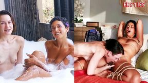 Ersties - Lesbian Domination - Flora guides Lexi′s passion to climax🚀