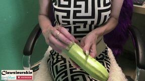 Nails In Action - Claws Piercing Zucchini