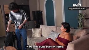Busty Stepmom Teaches Stepson a Lesson in Studying with a Hot Blowjob