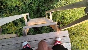 Marking My Territory with Piss - Pee on Stairs