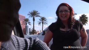 BBW ginger gets shaft fed deep hardcore