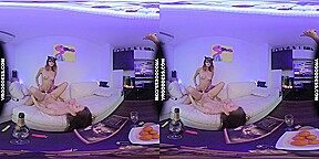 Aesthetic Blue Models Miss Pussycat With Rebeka Ruby Strapon Kama Sutra Romantic Champagne Hot