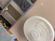 MILF Fucked Next to Mirror and Cums All Over Uncut Cock with Butt Plug In! Onlyfans Snookybaby28