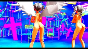 Massive Cock Dominates Cute Animations in Hot MMD Futa Encounter