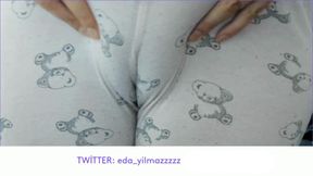 Cameltoe- Masturbation in Pajamas- Puffed Pussy- Turkish Porn
