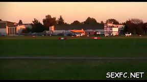 Fascinating floozy Rachel Evans behaving badly