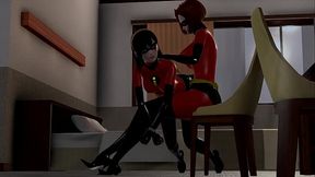 The Incredibles: Helen Parr slapping Violet'_s ass [Full Video]
