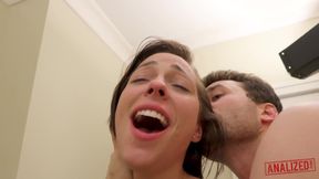 Tattooed Harlow Harrison is also taking practice with James Deen