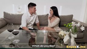 Superbusty superstar Sapphire Astrea gets slammed hard in doggystyle