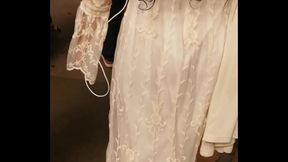 candid teen with transparent dress vpl vtl