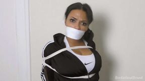 Ruby in: Desperate Phys Ed Instructor Attempts to Escape While Her Two Up Two Down Gets Turned over By Burglar Bill!