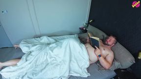 He was reading a book but I really wanted his dick