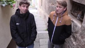 non-professional men receive poked by a stranger for cash