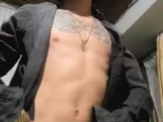 sexy boy is tickled while changing clothes