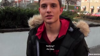 CZECH HUNTER 500 -  College Dude With A Big Dick Gets Pounded Hard