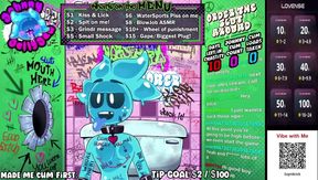Slime Femboy Destroyed in Slutty Cat Suit Gaming