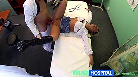 Lucky patient seduced by fakehospital nurse & doctor in steamy POV reality clip