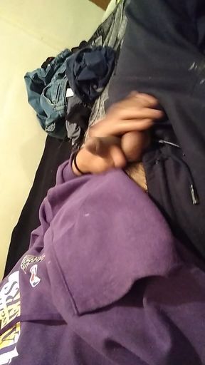 On My Stepsister's Bed Touching Cock