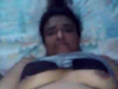 Hairy Young Mexican Woman Masturbates