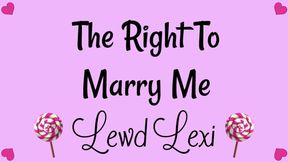 The Right to Marry Me Audio