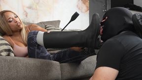 Full Extended Goddess Honey Malone My Slave lick my boots and Suck my Sock tea 1080