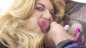 bbc trans sucked off by white cd sissy fiona fortune cum in mouth blowjob tranny