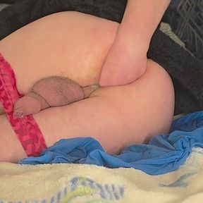 Anal Hard Fingering Open and Fist Ass, Cum on Fee