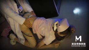 Night Shift Nurses Choked Gushed Destroyed in Rough BDSM Threesome