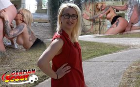 German Scout - Dirty Office Girl Malina Talk to Outdoor Porn Fuck