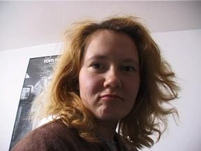 Hairy blonde chick sucks dude's cock at the casting in pov