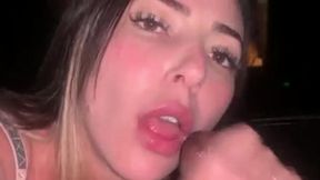 loira gostosa fazendo sexo oral no cinema e leite na boca. ( melissa lisboa & john coffee )