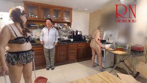 MORNING CHAOS IN KITCHEN. COMEDY NSFW STORY 284 s1