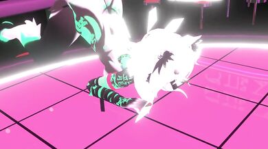 vrchat mmd furry girl striptease