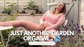 Another Garden Orgasm, Just Because I Can! - Delicious SILENT Orgasm!