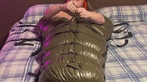 Self Bondage in Down-Filled Bondage Bag