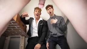 ”Just as Tony D'Angelo gets on the elevator, his pants fall down but the gay coworker doesn't blush”