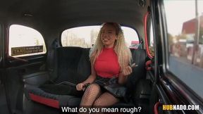 Interracial couple gets it on in the car
