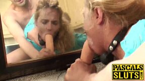 Slutty blonde wife Ivey Passion nailed hard in the kitchen