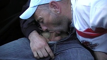 fucked by a straight arab in the car in the steeet exhib outdoor