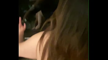 Sucking cock and then getting fucked in front of the hotel window before he finishes on my face