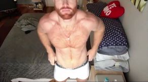 Muscular Ginger Stud Seth Forena Strokes His Big Cock Solo