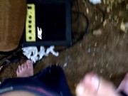 Quick morning jerk and cum