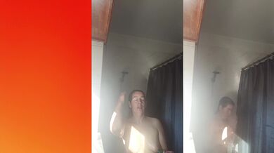 Milf gostosa tomando banho